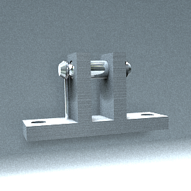 Étrier horizontal Ø 8 mm
